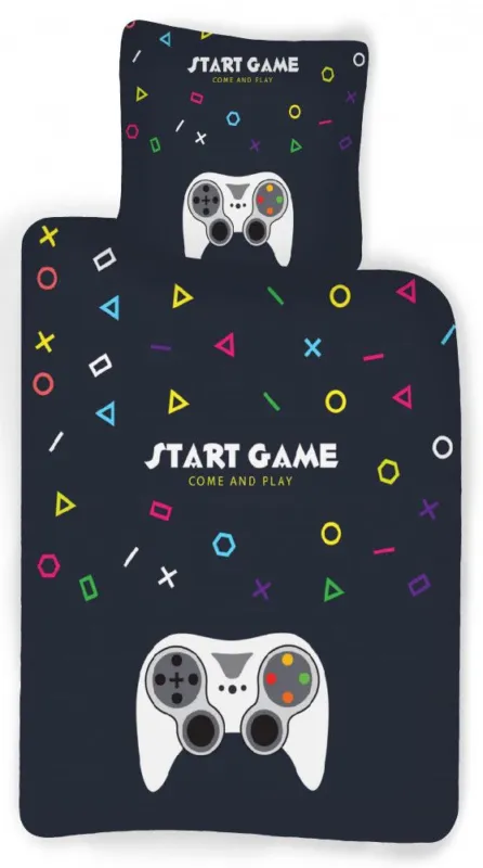 Outlet Gamer ágyneműhuzat 135×200cm, 80×80 cm