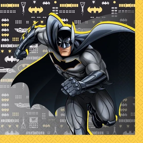 Szezonális akció Batman City szalvéta 16 db-os 33x33 cm