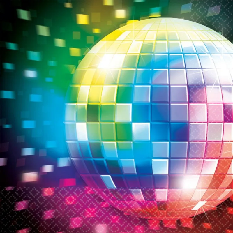 Disco Fever szalvéta 16 db-os 33x33 cm Azonnali szállítás
