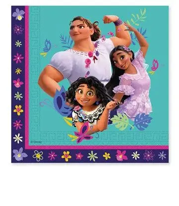 Disney Encanto Flower szalvéta 20 db-os 33x33 cm FSC Bestseller