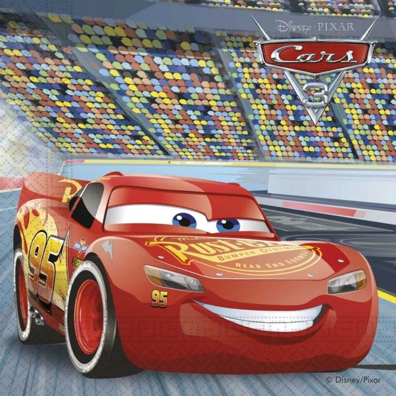 Exkluzív ajánlat Disney Verdák Arena Race szalvéta 20 db-os 33x33 cm