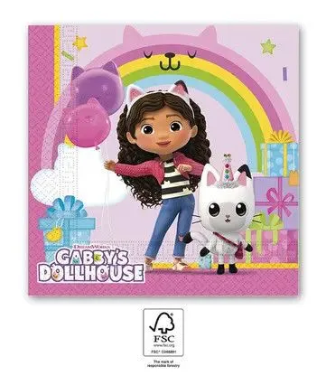 Gabi babaháza Friends szalvéta 20 db-os 33x33 cm FSC Olcsó