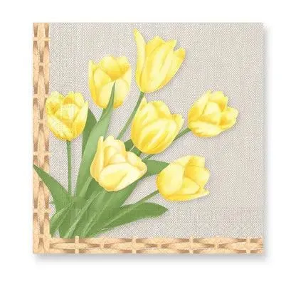 Különleges ajánlat Húsvét Tulips szalvéta 20 db-os 33x33 cm