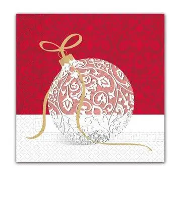 Biztonságos fizetés Karácsonyi Elegant Xmas Ball szalvéta 20 db-os 33x33 cm