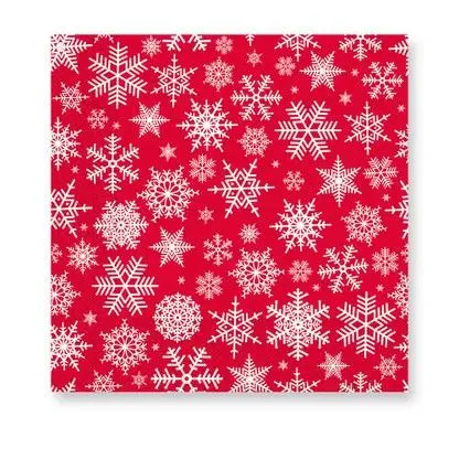 Azonnali szállítás Karácsonyi Snowflakes szalvéta 20 db-os 33x33 cm