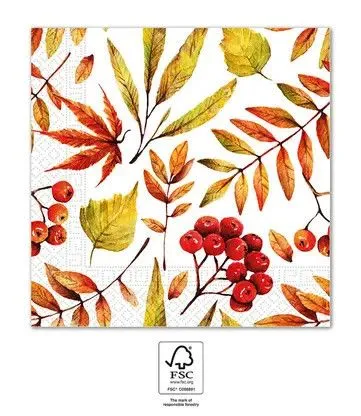 Rendeld meg most Levél Fallen Leaves szalvéta 20 db-os 33x33 cm FSC