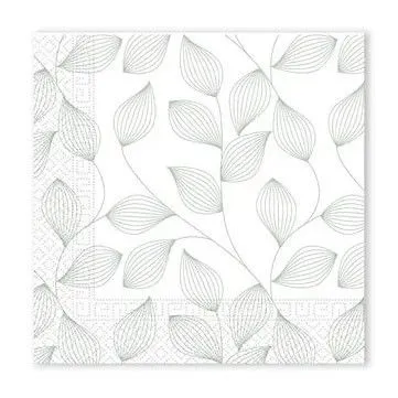 Árengedmény Levél Grey szalvéta 20 db-os 33x33 cm FSC