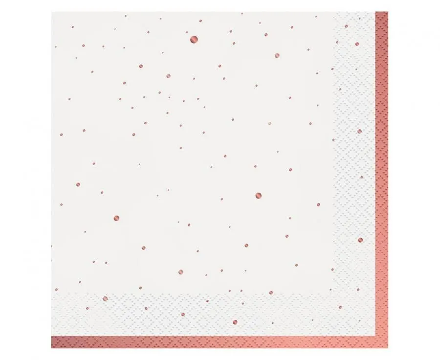 Rózsaszín Rose Gold Celebrate szalvéta 20 db-os 33x33 cm Legnépszerűbb