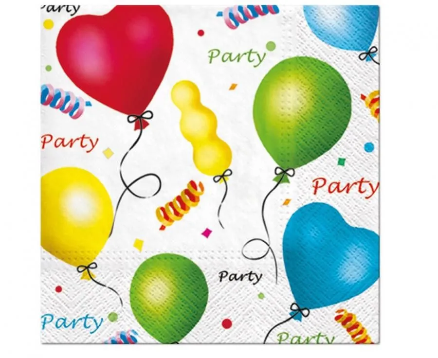 Színes Balloon szalvéta 20 db-os 33x33 cm Legkelendőbb