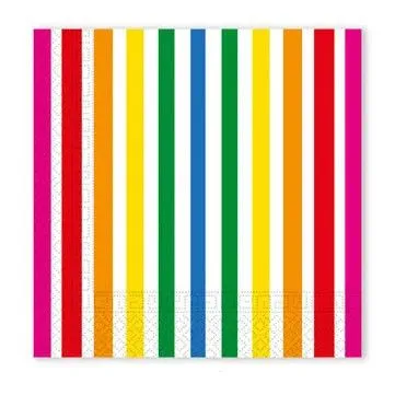 Akciós ár Színes Bright Colors szalvéta 20 db-os 33x33 cm FSC
