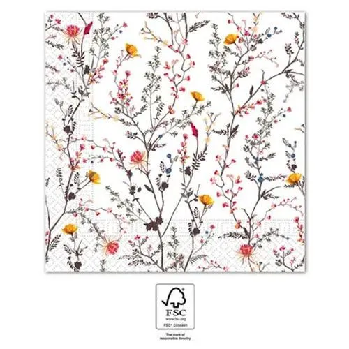Színes Modern Branches szalvéta 20 db-os 33x33 cm FSC Rendeld meg most