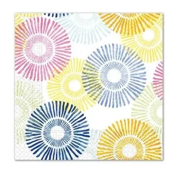 Végkiárusítás Színes Multicolor Urchins szalvéta 20 db-os 33x33 cm FSC