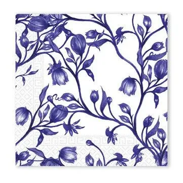 Árengedmény Virágos Blue Porcelain szalvéta 20 db-os 33x33 cm