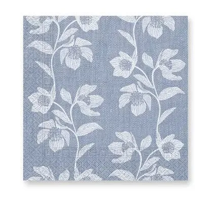 Legnépszerűbb Virágos Turquoise Flowers szalvéta 20 db-os 33x33 cm