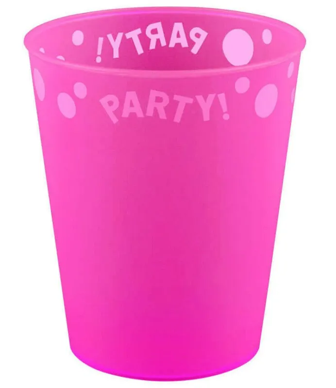 Fuchsia Fluorescent, Fukszia micro prémium műanyag pohár 250 ml Vedd meg online