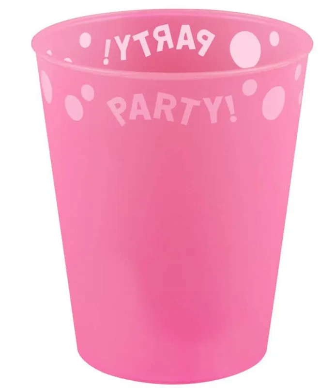 Pink, Rózsaszín micro prémium műanyag pohár 250 ml Kedvezmény