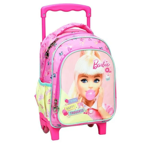Exkluzív ajánlat Barbie Happy Thoughts gurulós ovis hátizsák, táska 30 cm