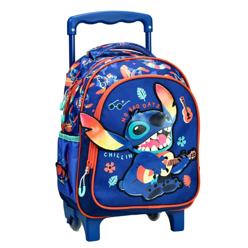 Csak ma Disney Lilo és Stitch, A csillagkutya Chillin' gurulós ovis hátizsák, táska 30 cm