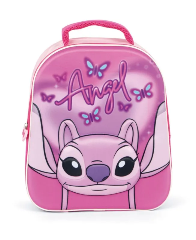 Expressz szállítás Disney Lilo és Stitch, A csillagkutya Pink Angel 3D hátizsák, táska 32 cm
