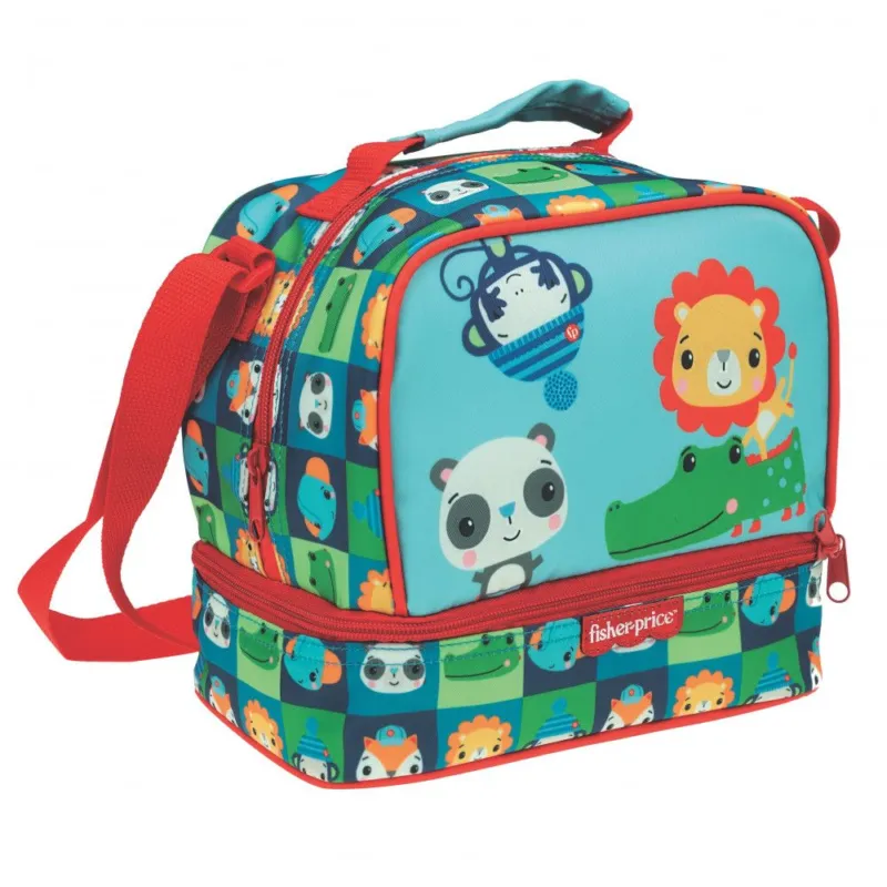 Végkiárusítás Fisher-Price Animals thermo uzsonnás táska 21 cm