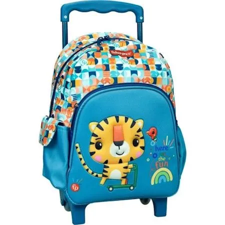 Kiárusítás Fisher-Price Animals Tiger gurulós ovis hátizsák, táska 30 cm