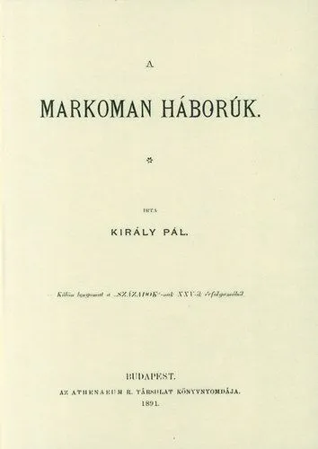 A markoman háborúk Azonnali szállítás