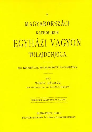 A magyarországi katholikus egyházi vagyon tulajdonjoga Ne maradj le
