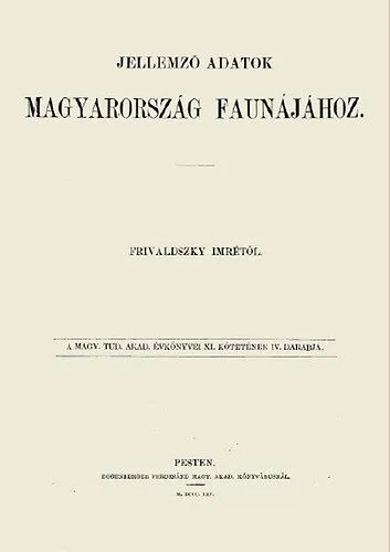Csak ma Jellemző adatok Magyarország faunájához