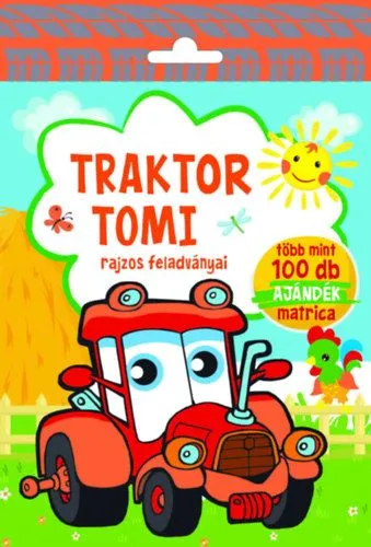 Traktor Tomi - rajzos feladványai - Több mint 100 db ajándék matrica Végkiárusítás