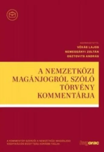 Akciós ár A nemzetközi magánjogról szóló törvény kommentárja