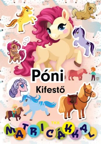 Póni kifestő matricákkal Prémium
