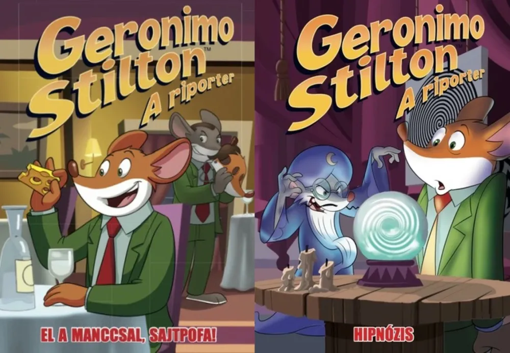2 db Geronimo Stilton: A riporter képregény: El ​a manccsal, Sajtpofa! (Geronimo Stilton: A riporter 6.) + Hipnózis (Geronimo Stilton: A riporter 8.) Kihagyhatatlan ajánlat