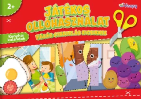 Játékos ollóhasználat - Vágás gyakorlás kicsiknek - Konyhai kalandok Nézd meg most