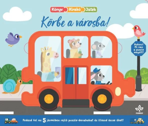 Végkiárusítás Körbe a városba! - Fedezd fel az 5 járműben rejlő puzzle-darabokat és illeszd össze őket!