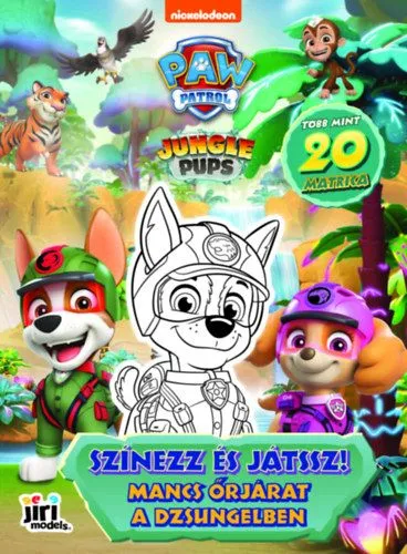 Mancs Őrjárat - A dzsungelben - Színezz és játssz! Azonnali szállítás