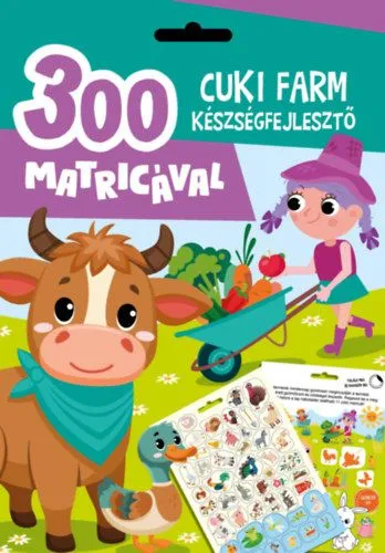Csak ma Cuki farm készségfejlesztő - 300 matricával