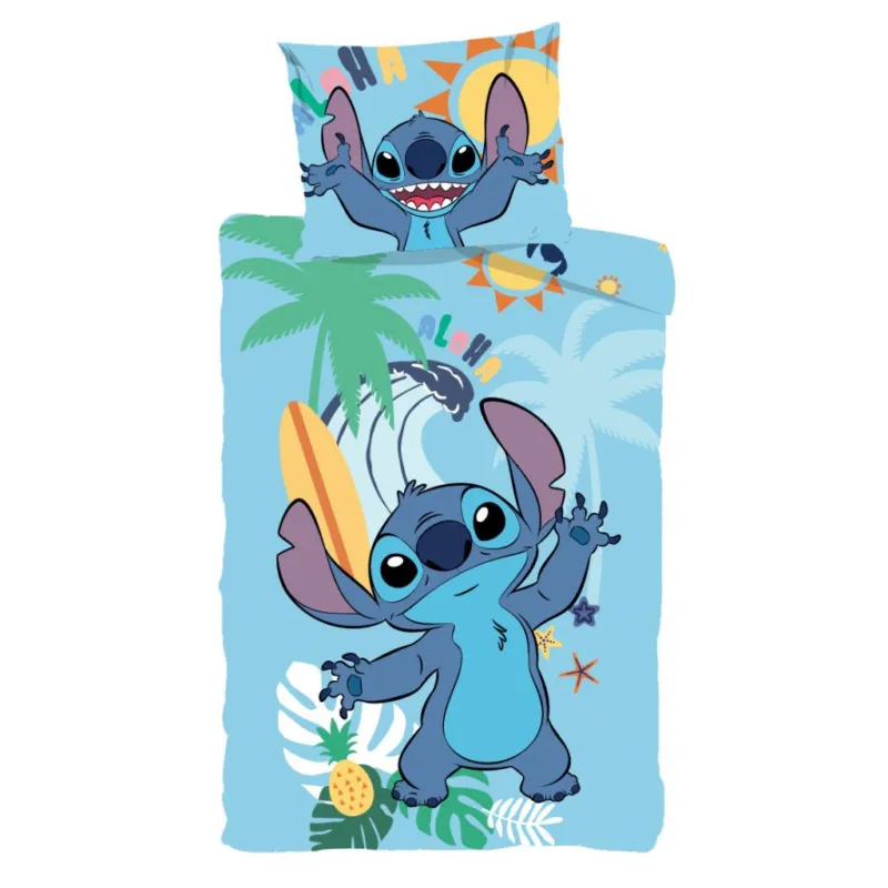Disney Lilo és Stitch, A csillagkutya Summer ágyneműhuzat 140×200cm, 70×90 cm Alacsony ár