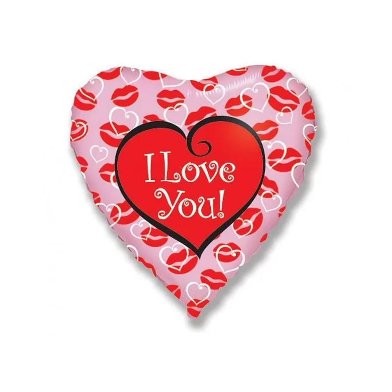 I love you Kisses fólia lufi 48 cm (WP) Olcsó