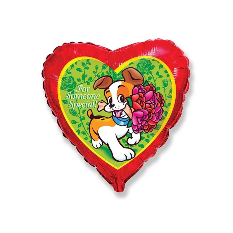 Szerelem Dog Flowers fólia lufi 48 cm (WP) Kedvezményes ár
