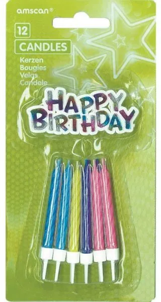 Happy Birthday gyertya szett 12 db-os Vedd meg most