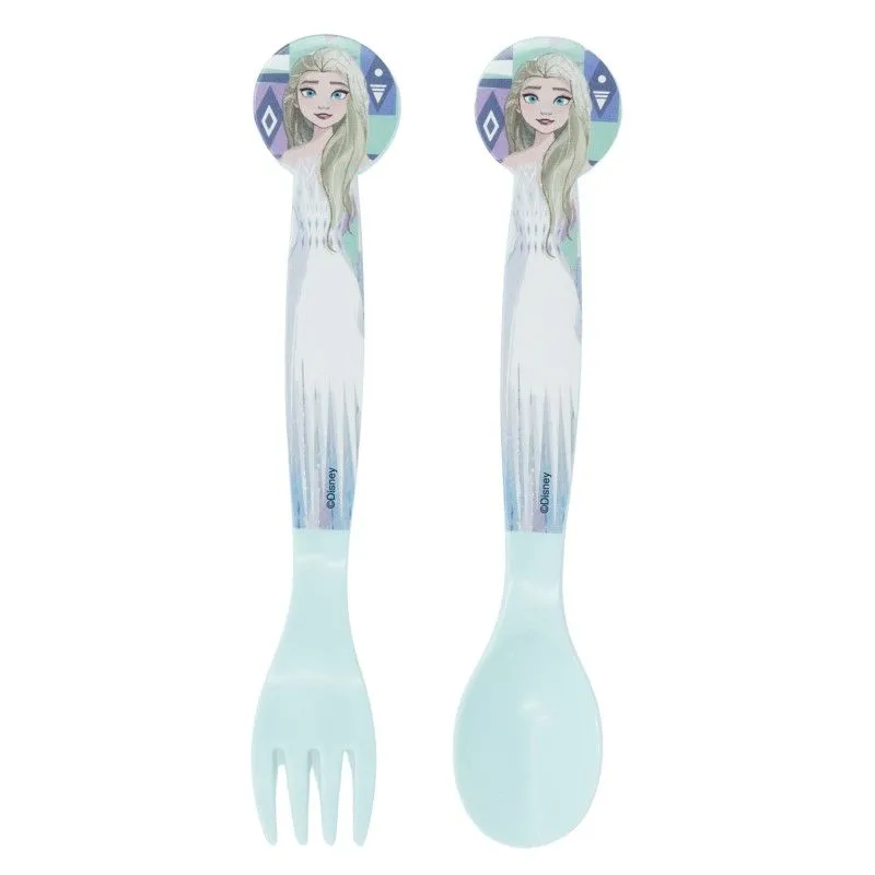 Gyors kiszállítás Disney Jégvarázs Ice Magic műanyag evőeszköz készlet - 2 darabos