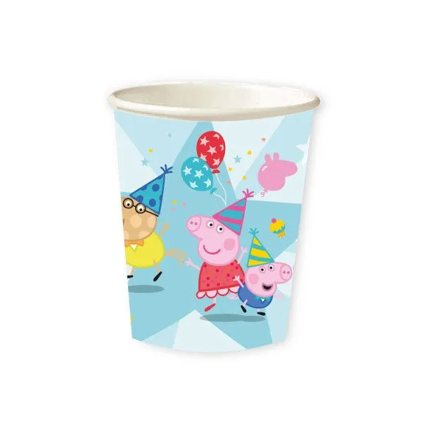 Peppa malac Celebration papír pohár 8 db-os 250 ml Exkluzív ajánlat