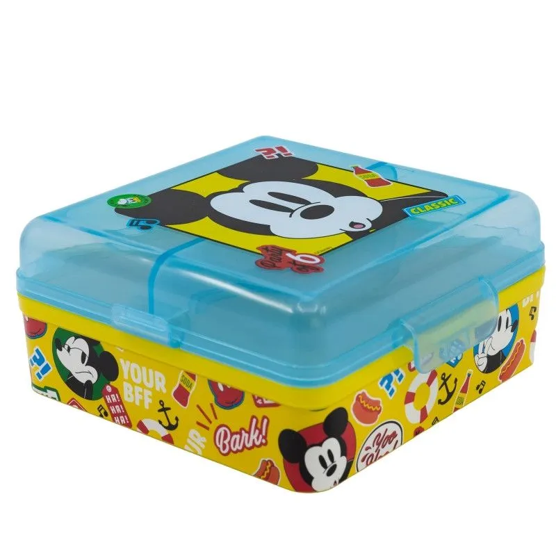 Disney Mickey Fun-Tastic több rekeszes uzsonnás doboz, szendvicsdoboz Különleges ajánlat