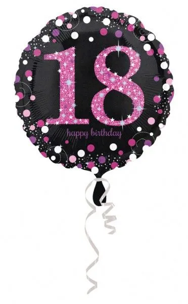 Korlátozott ajánlat Happy Birthday Pink 18 fólia lufi 43 cm