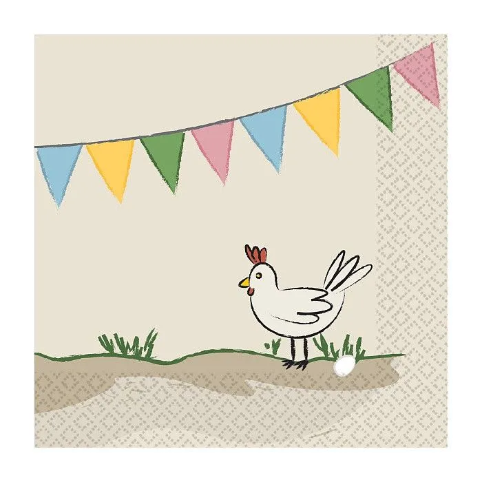 Szuper ajánlat Farm Party szalvéta 16 db-os 25x25 cm