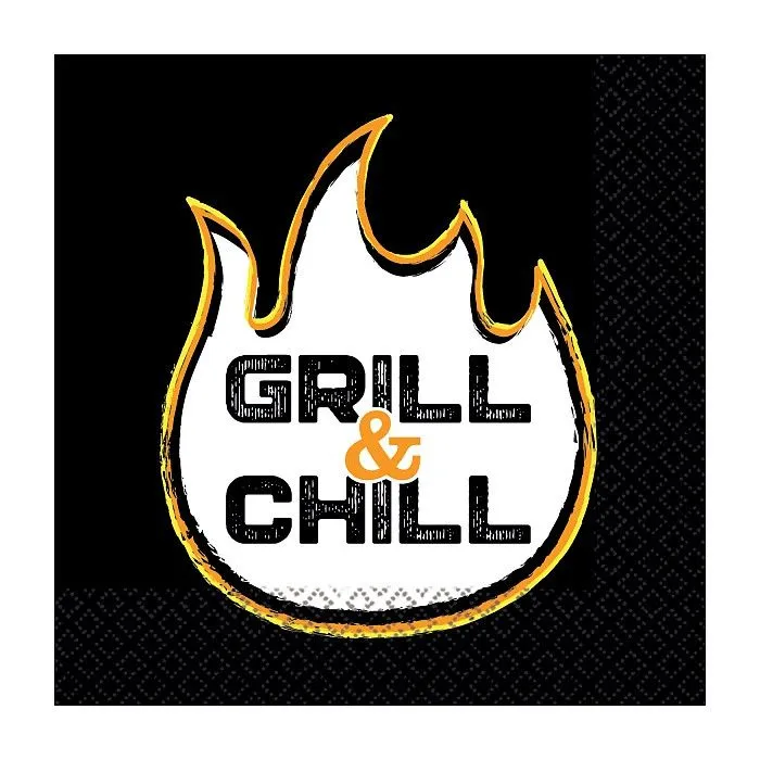 Expressz kézbesítés Grill & Chill szalvéta 16 db-os 33x33 cm