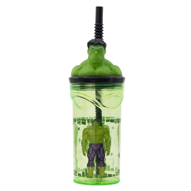 Legkelendőbb Bosszúállók Invincible Force Hulk 3D Figurine szívószálas pohár 360 ml
