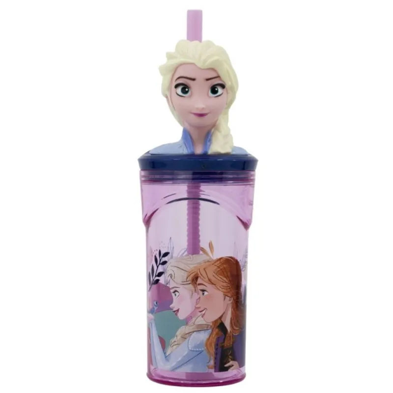 Árengedmény Disney Jégvarázs Journey 3D Figurine szívószálas pohár 360 ml
