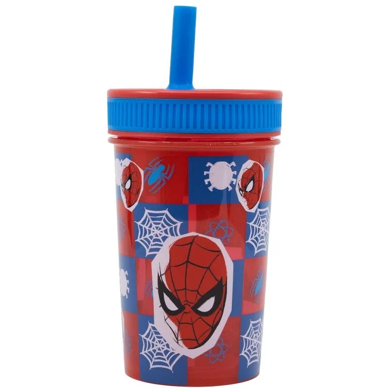 Pókember Grid szilikon szívószálas pohár 420 ml Vedd meg most