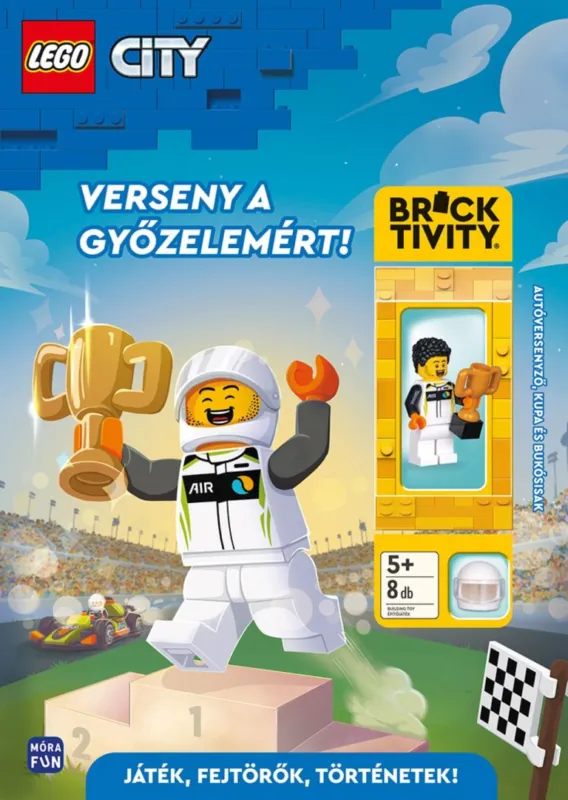 Kiárusítás Lego City - Verseny a győzelemért - Autóversenyző, kupa és bukósisak